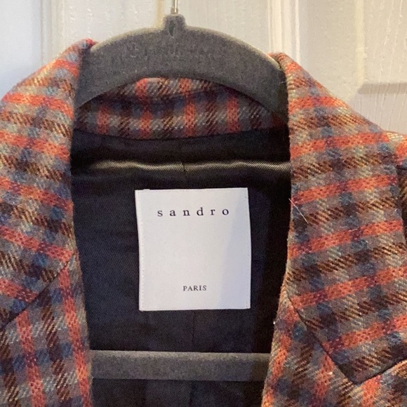 NWT Sandro Paris Multi Colored Blazer - Picture 4 of 7